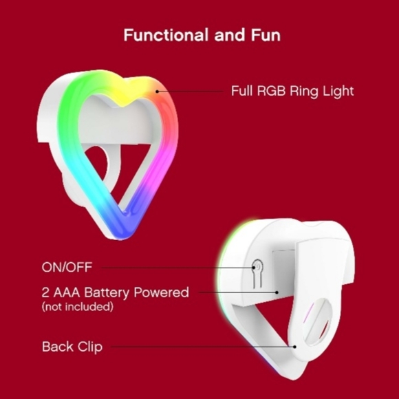 Selfie Led Light Clip - Picture 10 of 13